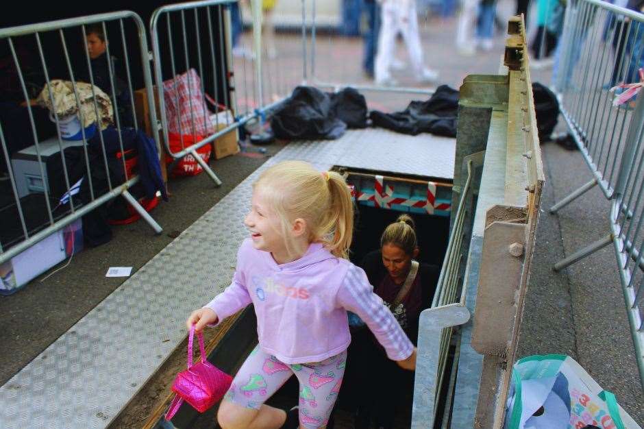 People of all ages enjoyed their visit to the air raid shelter