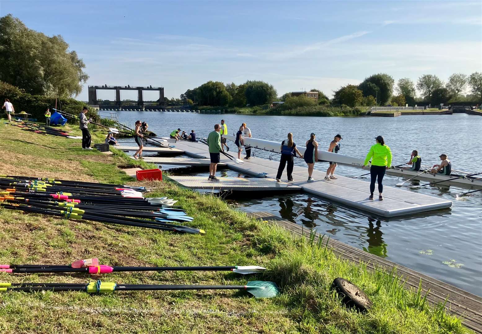 The launch scene at the Great Ouse Marathon