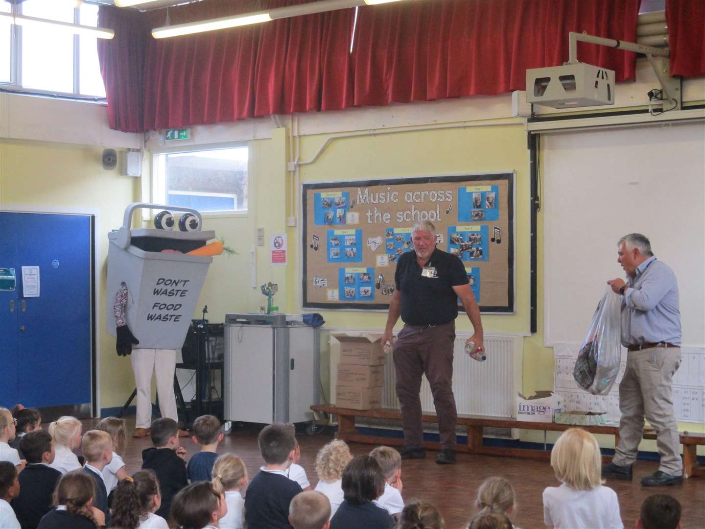 Youngsters were keen to learn about recycling during a talk with council representatives