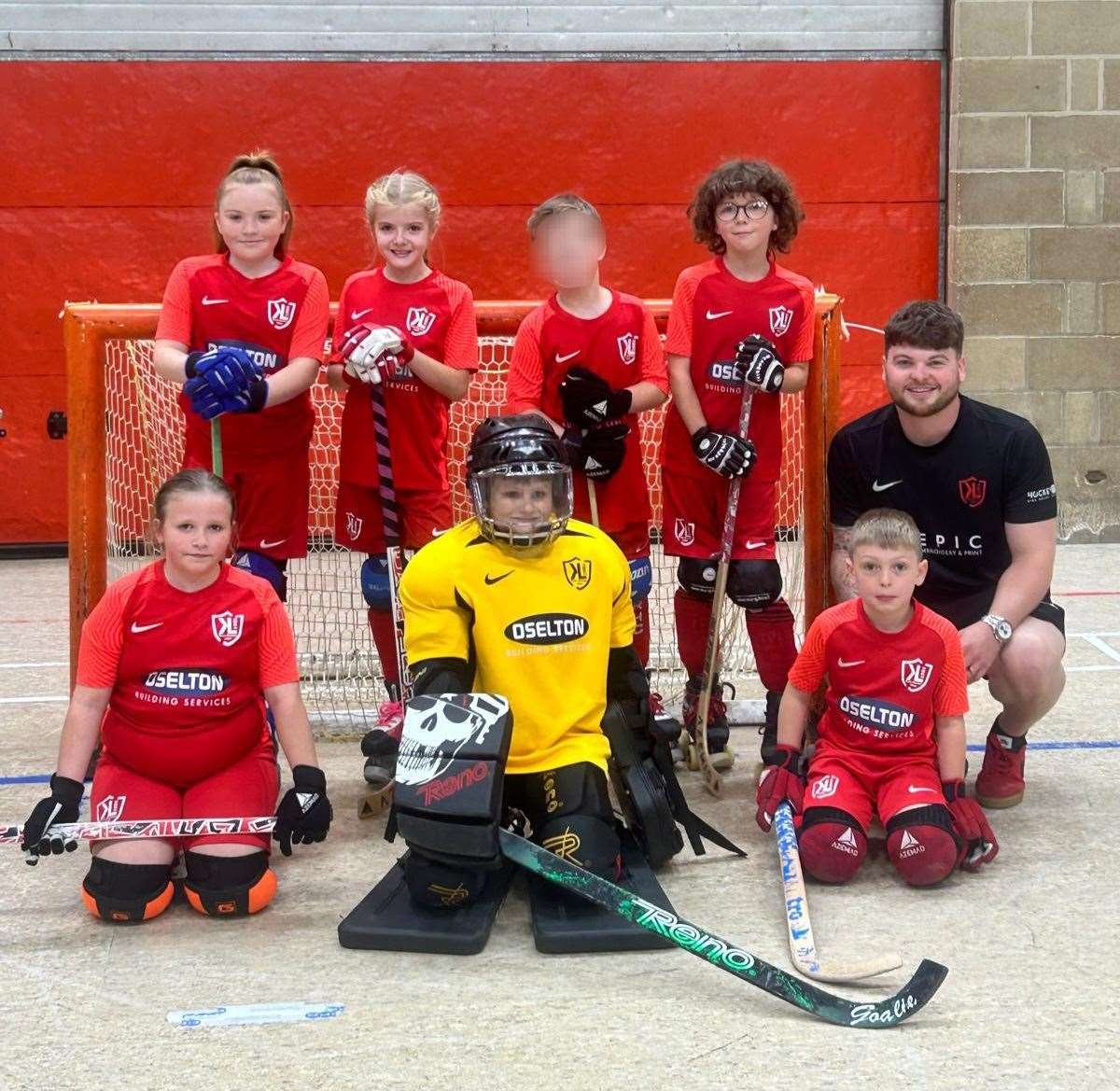 Under-11 roller hockey players from Lynn.