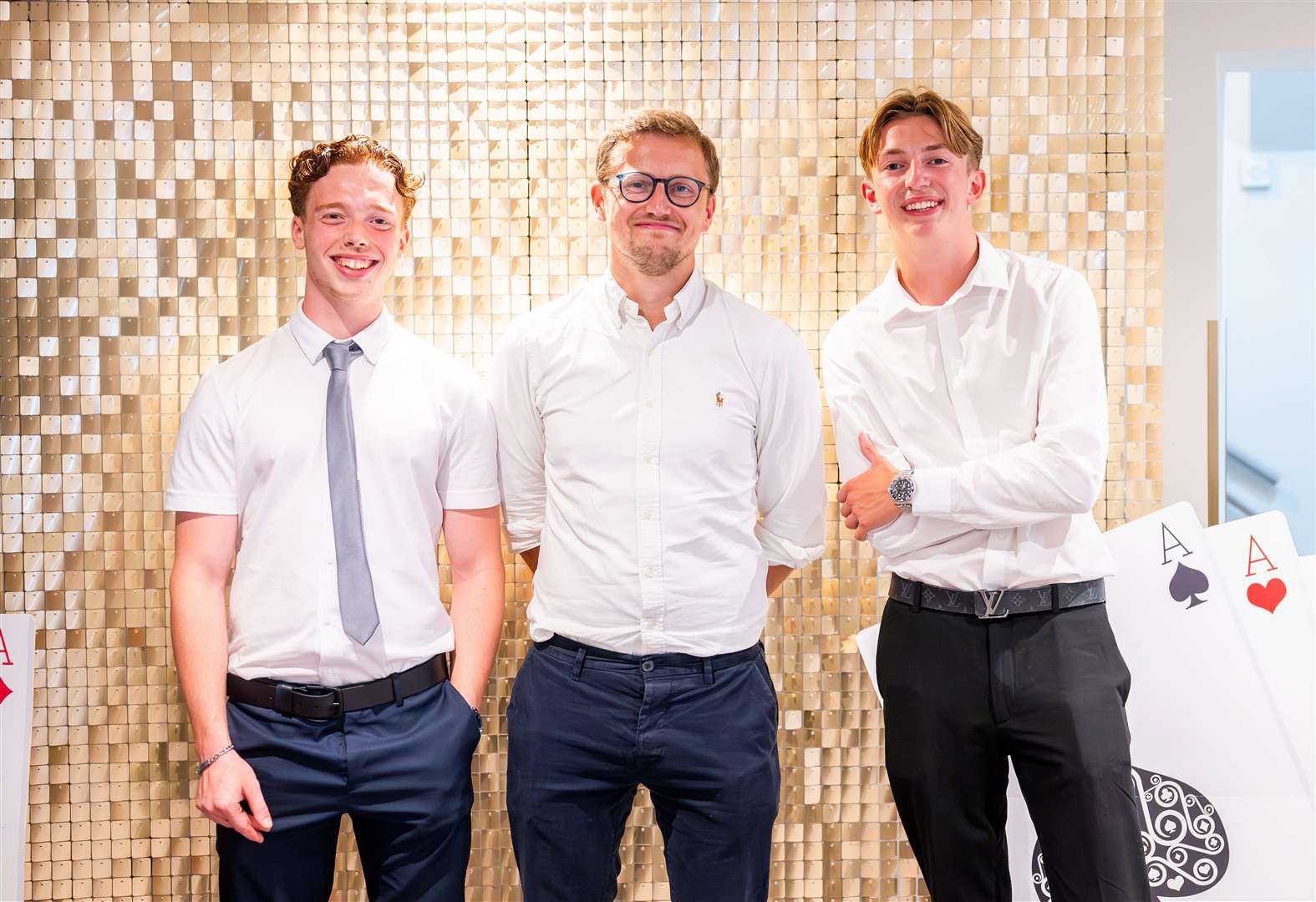Duke's Head Hotel transformed for casino prom with sequinned wall