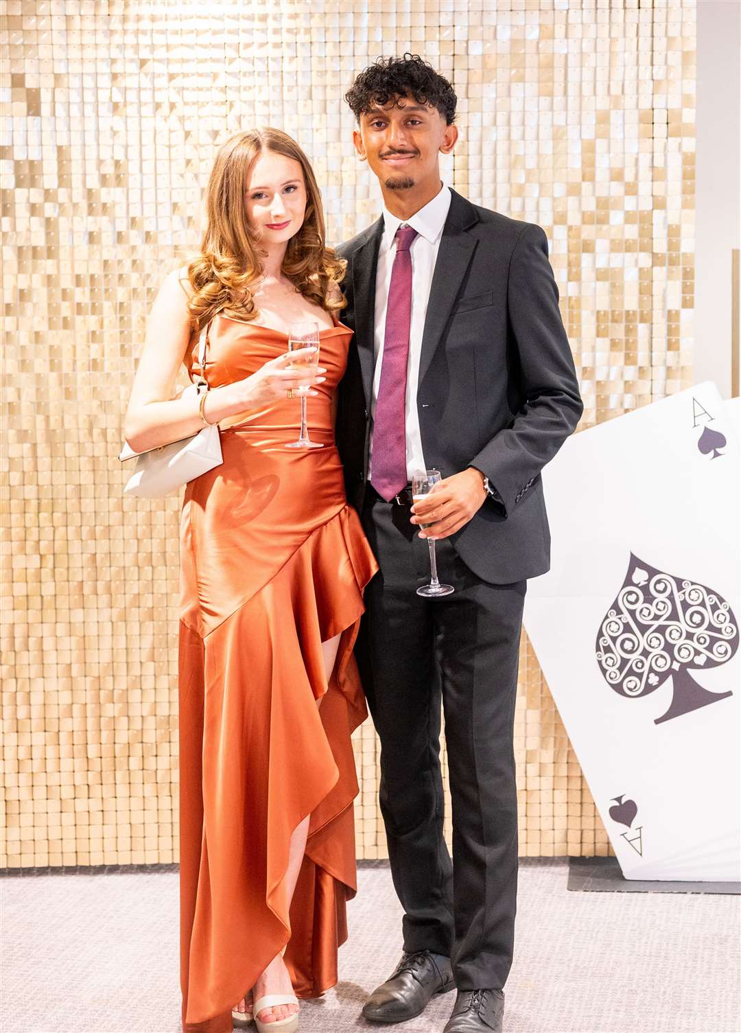 Two students at Springwood Prom